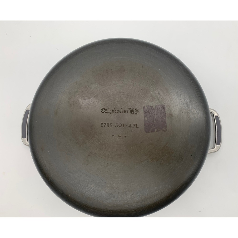 Calphalon Hard Anodized Dutch Oven 5 Qt 8785 with Glass Straining Lid Nonstick - Picture 7 of 11